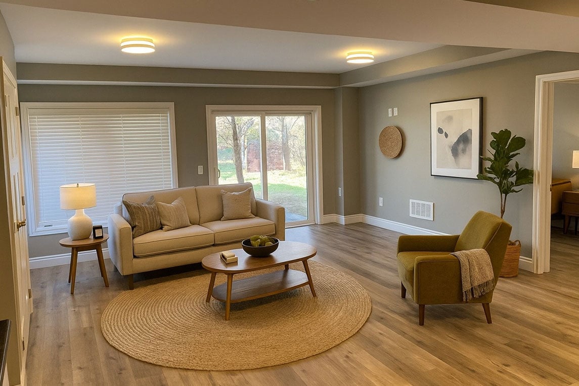 Bright, furnished living space featured on Visture’s website